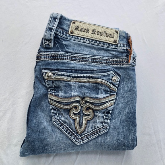 Rock Revival Arella Stretch Skinny Jeans Size 27 - Picture 7 of 7